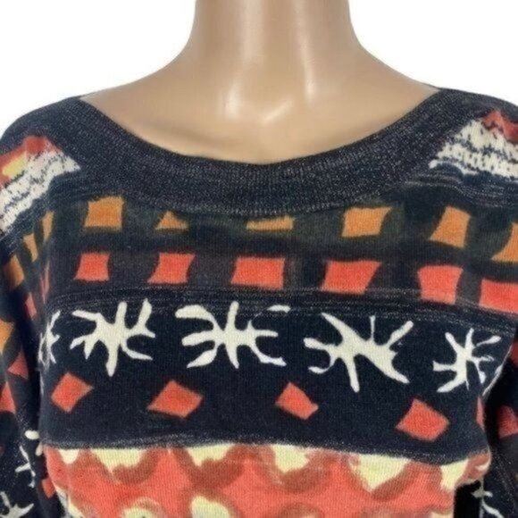 Vintage Gaby L Eden Boho sweater long sleeve pullover size Small - Picture 5 of 10